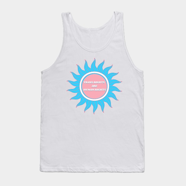 Trans Rights Sun Tank Top by Honey G